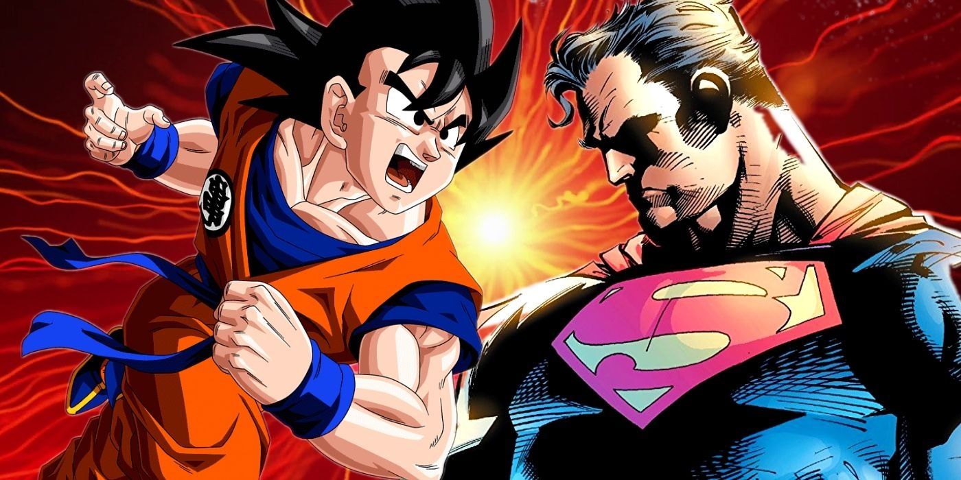 Superman Vs Goku fighting in battle video