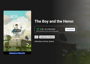 Book my show, PVR cinemas list 'The Boy & The Heron' releases on May 10 in India